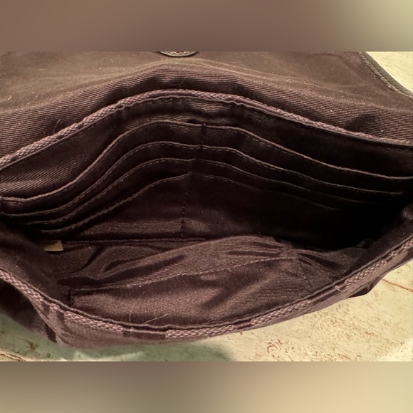 Coach Black Signature C Patent Leather Clutch Small Bag Handbag Tote Wristlet - Picture 10 of 11